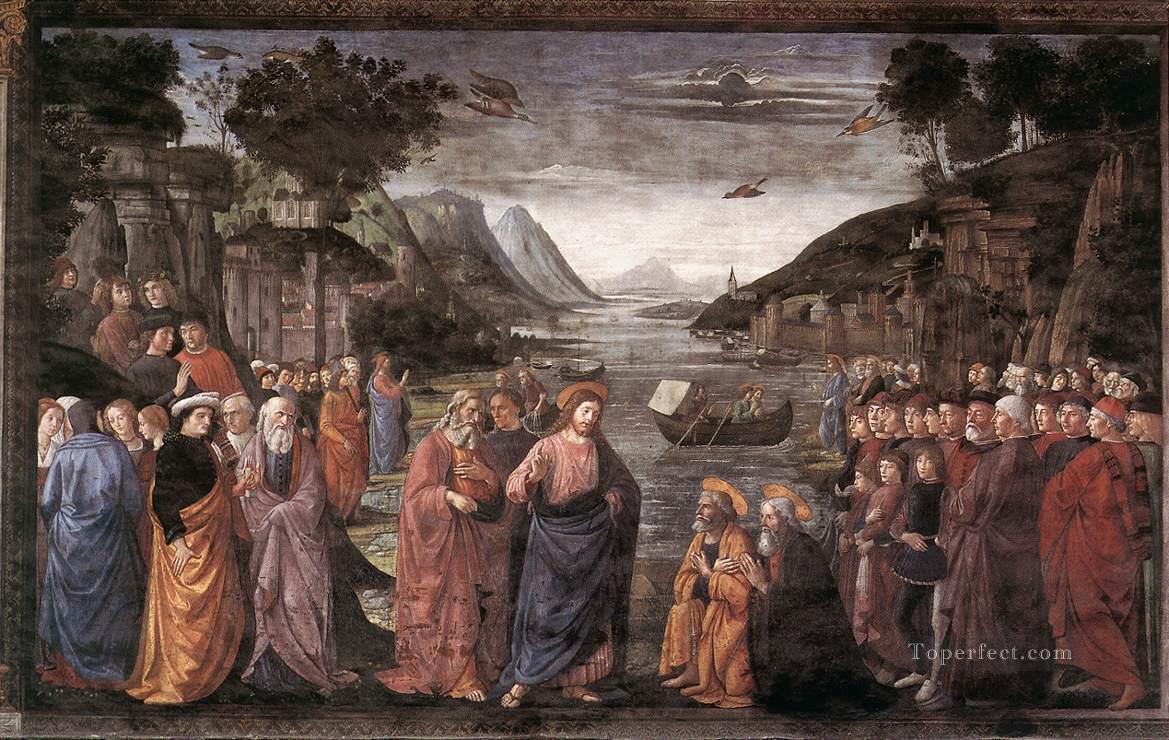 最初の使徒の召し ルネサンス フィレンツェ ドメニコ・ギルランダイオ油絵